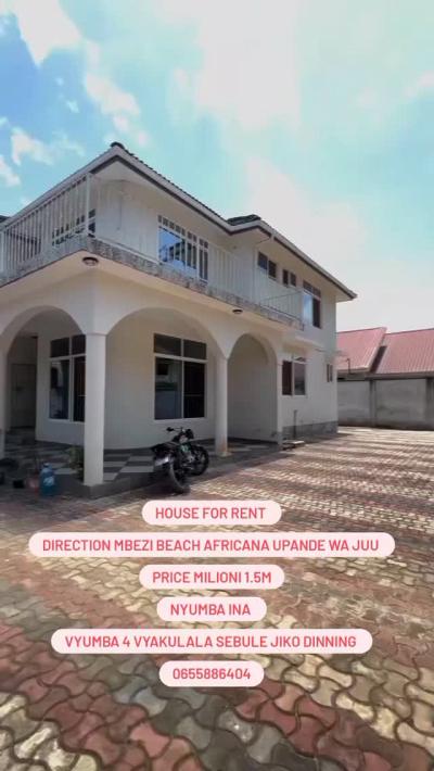 4 Bedrooms House for Rent at Mbezi, Dar Es Salaam