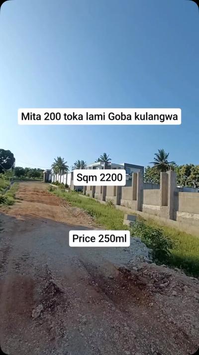 Kiwanja kinauzwa Goba, Dar Es Salaam