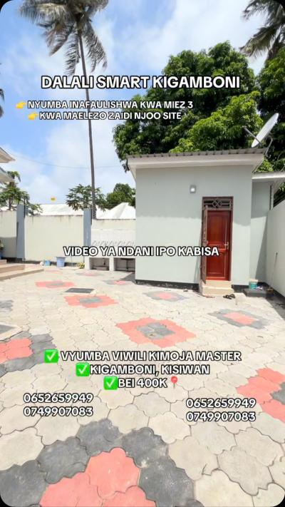 2 Bedrooms House for Rent at Kigamboni, Dar Es Salaam