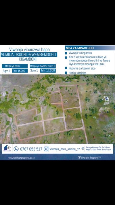 Plots for sale at Kigamboni, Dar Es Salaam