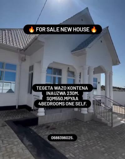 4 Bedrooms House for sale at Wazo, Dar Es Salaam