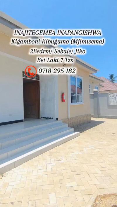 2 Bedrooms House for Rent at Kigamboni, Dar Es Salaam