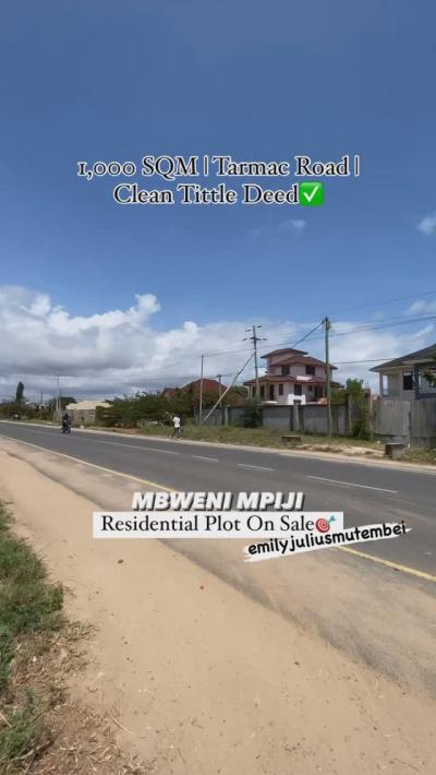 Plot for sale at Mbweni, Dar Es Salaam