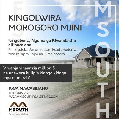 Plots for sale at Kingolwira, Morogoro