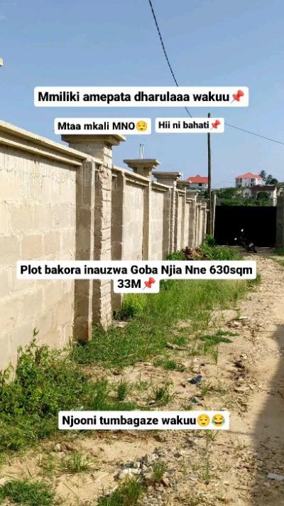 Plots for sale at Goba, Dar Es Salaam