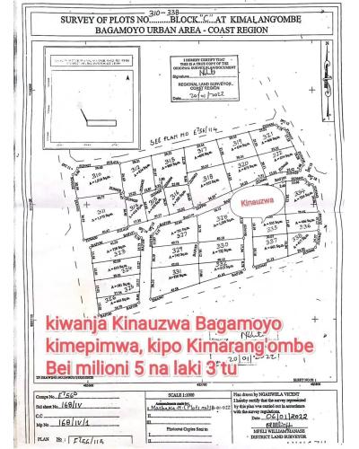 Plot for sale at Bagamoyo, Mbeya