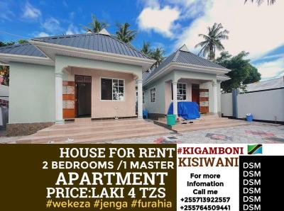 2 Bedrooms House/Apartment for Rent at Kisiwani, Kilimanjaro