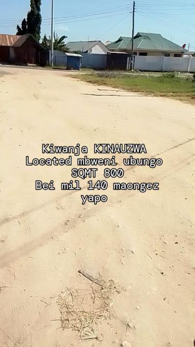 Plot for sale at Mbweni, Dar Es Salaam