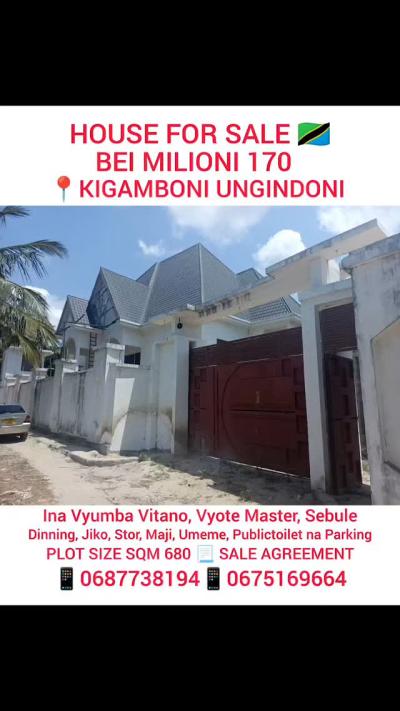 5 Bedrooms House for sale at Kigamboni, Dar Es Salaam