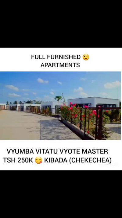 Nyumba/Apartment (Furnished) ya vyumba vitatu inapangishwa Kibada, Dar Es Salaam