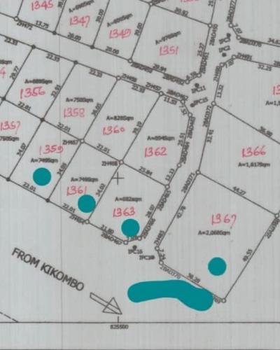 Plots for sale at Kikombo, Dodoma