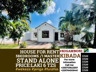 3 Bedrooms House for Rent at Kibada, Dar Es Salaam