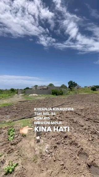 Plot for sale at Mbweni, Dar Es Salaam