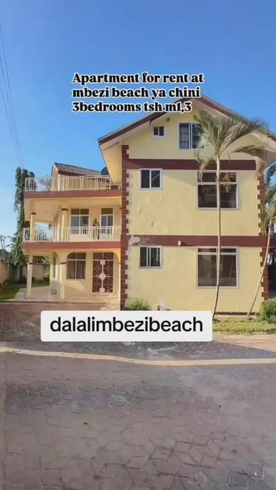 Nyumba/Apartment ya vyumba vitatu inapangishwa Mbezi, Dar Es Salaam