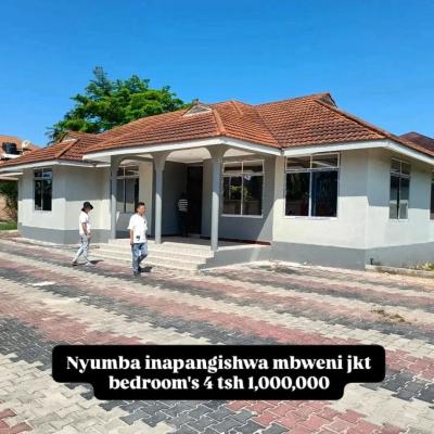 4 Bedrooms House for Rent at Mbweni, Dar Es Salaam