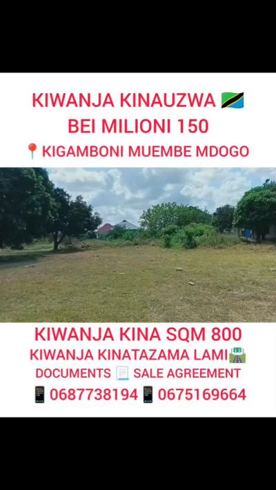 Plot for sale at Kigamboni, Dar Es Salaam