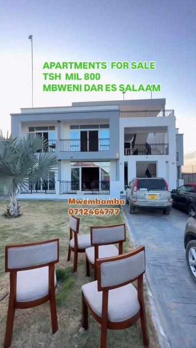 Nyumba/Apartment ya vyumba vitatu inapangishwa Mbweni, Dar Es Salaam