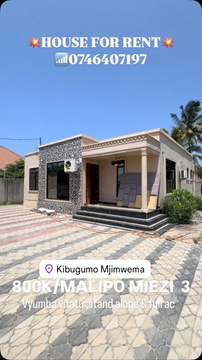 Nyumba/Apartment ya vyumba vitatu inapangishwa Kigamboni, Dar Es Salaam