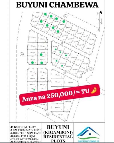 Plot for sale at Buyuni, Dar Es Salaam