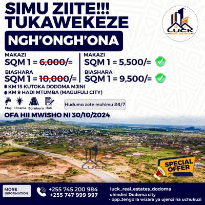 Plots for sale at Ihumwa, Dodoma