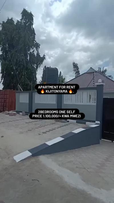 Nyumba/Apartment ya vyumba viwili inapangishwa Kijitonyama, Dar Es Salaam