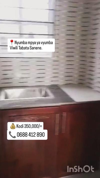 Nyumba ya vyumba viwili inapangishwa Tabata, Dar Es Salaam