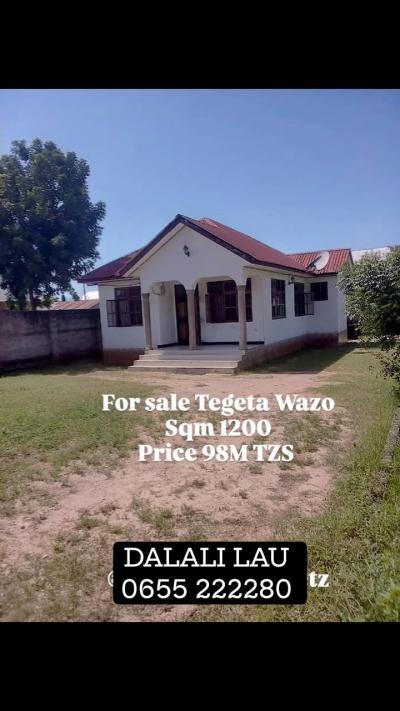 3 Bedrooms House for sale at Wazo, Dar Es Salaam