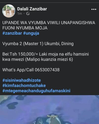 Nyumba ya vyumba viwili inapangishwa Ukumbi, Iringa