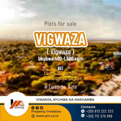 Plots for sale at Vigwaza, Pwani