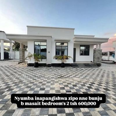 Nyumba/Apartment ya vyumba viwili inapangishwa Bunju, Dar Es Salaam