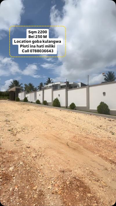 Plot for sale at Goba, Dar Es Salaam