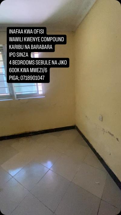 4 Bedrooms House for Rent at Sinza, Dar Es Salaam