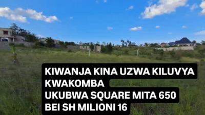 Kiwanja kinauzwa Kiluvya, Pwani