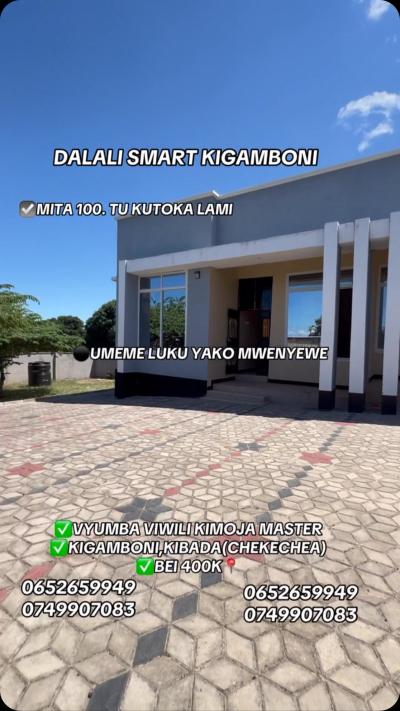 Nyumba ya vyumba viwili inapangishwa Kigamboni, Dar Es Salaam