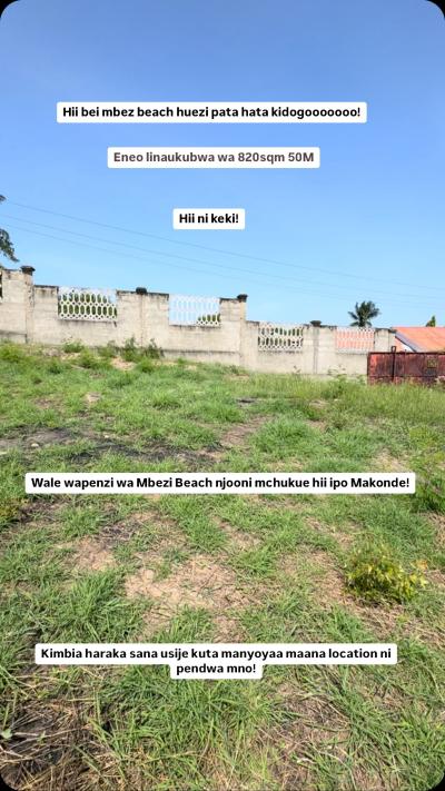 Plot for sale at Makonde, Lindi