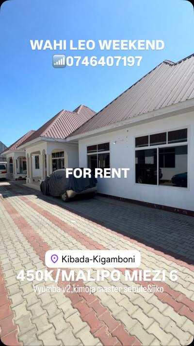 2 Bedrooms House/Apartment for Rent at Kigamboni, Dar Es Salaam