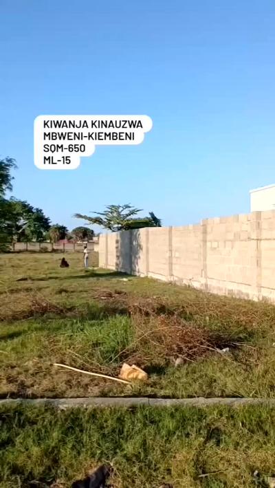 Plot for sale at Mbweni, Dar Es Salaam