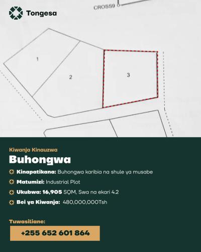 Plot for sale at Buhongwa, Mwanza