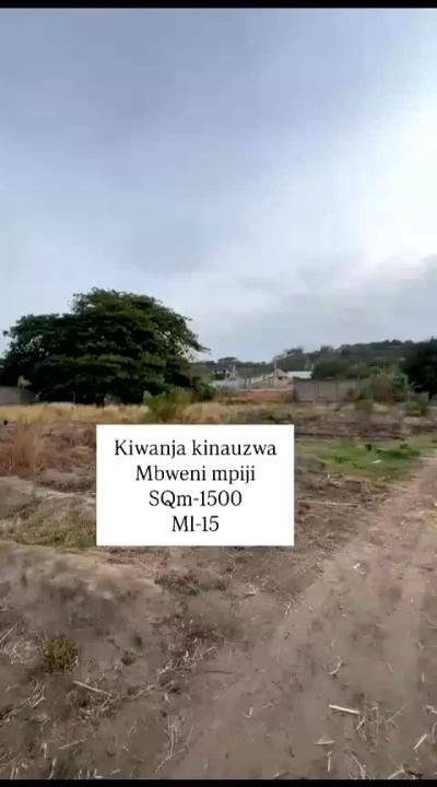 Kiwanja kinauzwa Mbweni, Dar Es Salaam