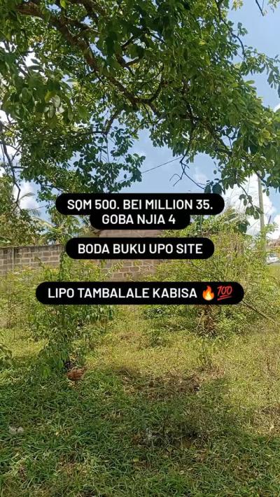 Plot for sale at Goba, Dar Es Salaam