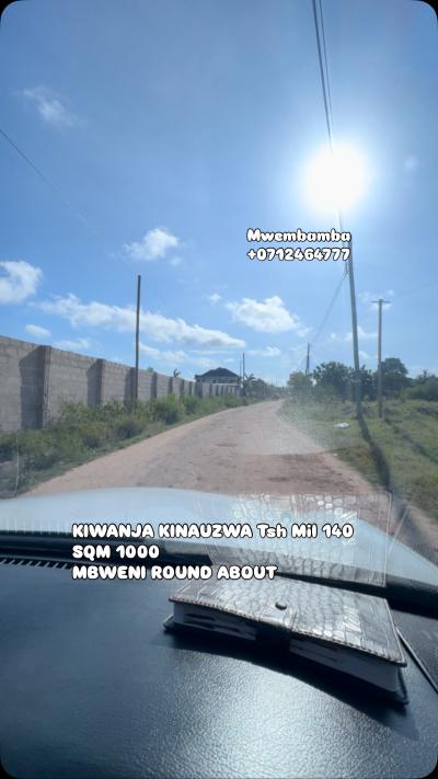 Plot for sale at Mbweni, Dar Es Salaam