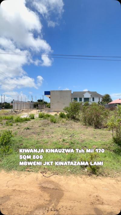 Plot for sale at Mbweni, Dar Es Salaam