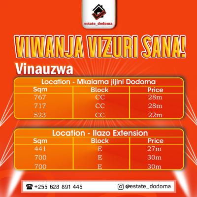 Viwanja vinauzwa Mtumba, Dodoma