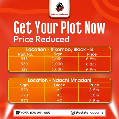 Plots for sale at Mtumba, Dodoma