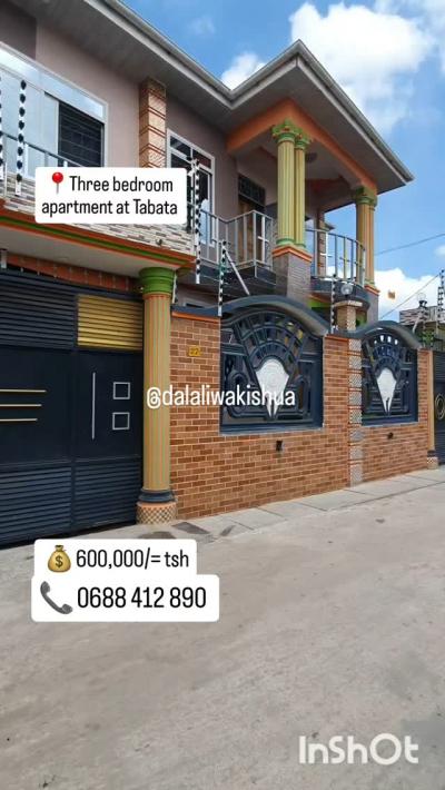 3 Bedrooms House/Apartment for Rent at Tabata, Dar Es Salaam