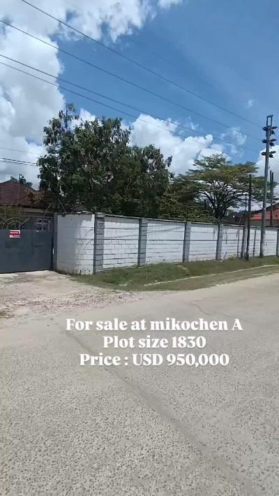 Plot for sale at Mikocheni, Dar Es Salaam