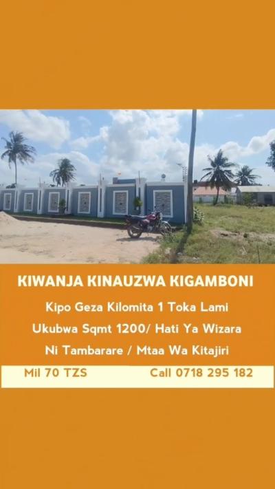 Kiwanja kinauzwa Kigamboni, Dar Es Salaam