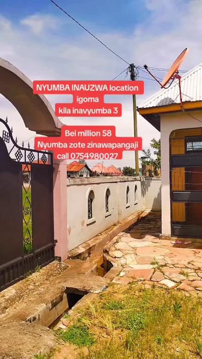 Nyumba ya vyumba vitatu inauzwa Igoma, Mwanza