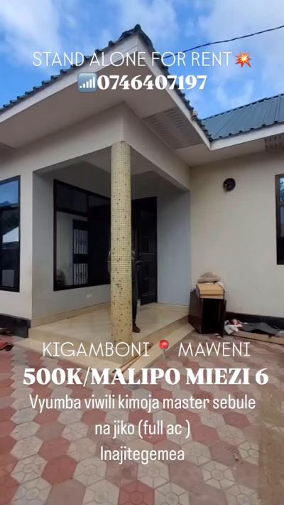 2 Bedrooms House for Rent at Kigamboni, Dar Es Salaam