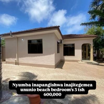 Nyumba ya vyumba vitatu inapangishwa Kinondoni, Dar Es Salaam